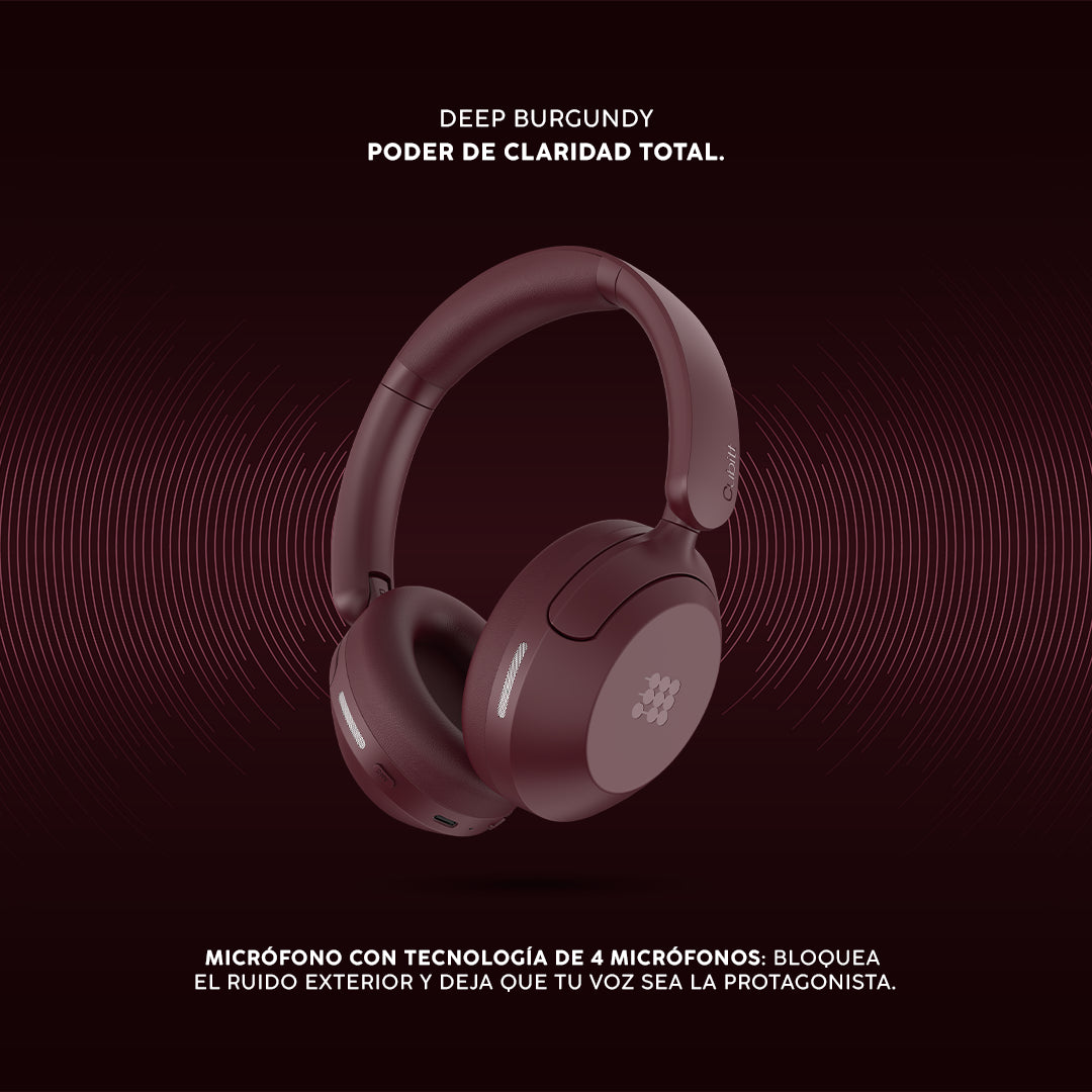 Audífonos Cubitt Power Headphones #color_deep burgundy
