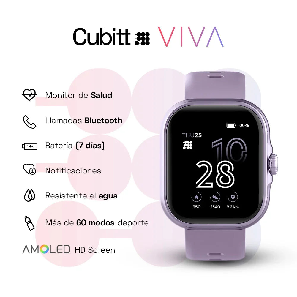Reloj Cubitt VIVA #color_dusty lilac