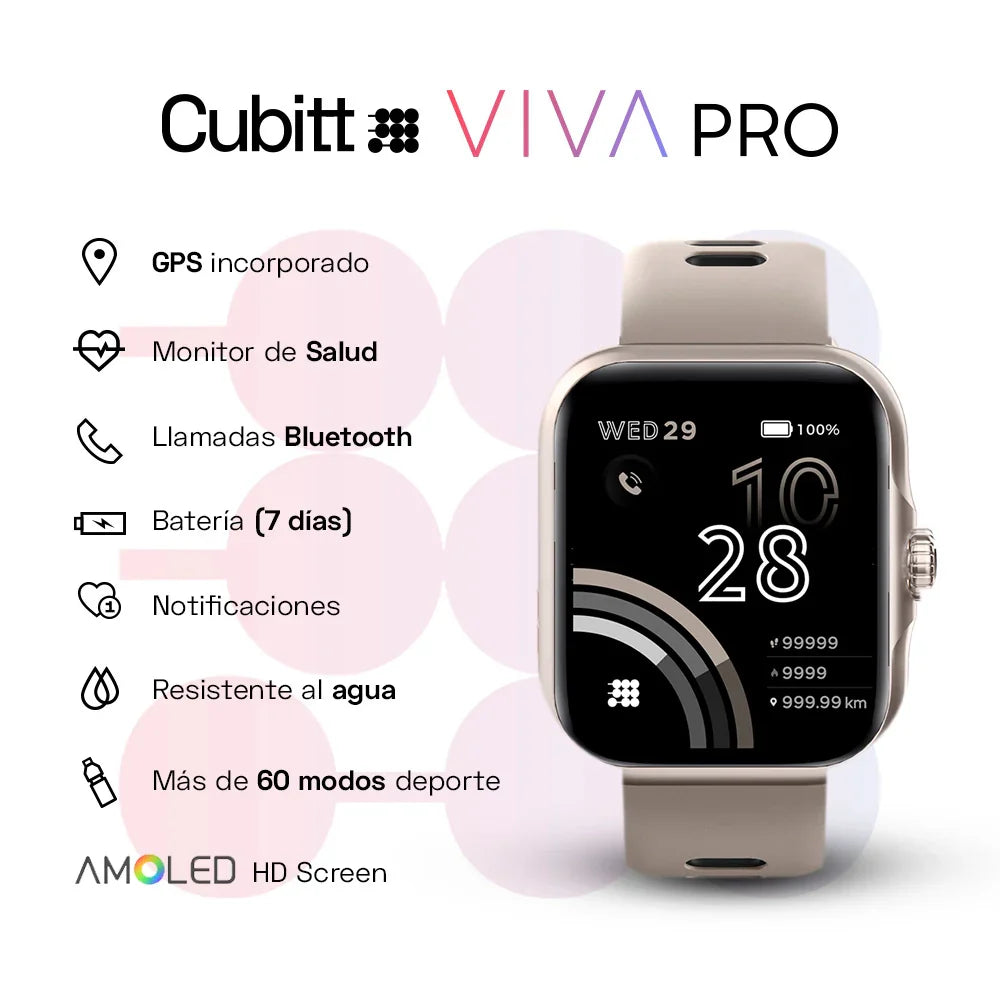 Cubitt VIVA Pro Smartwatch #color_wolf gray