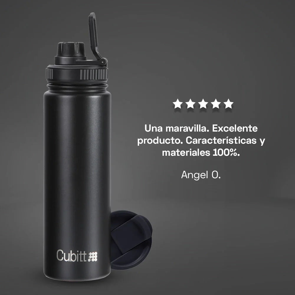 Termo Cubitt Hydro Bottle #color_obsidian black