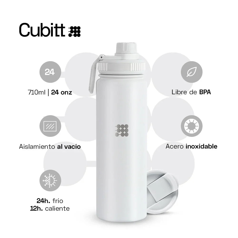 Termo Cubitt Hydro Bottle #color_snow white